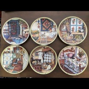 6 Collector Plates By Hannah Hollister Ingmire